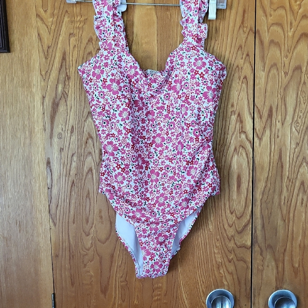 NWT Aimage Floral Pink One Piece Swimsuit